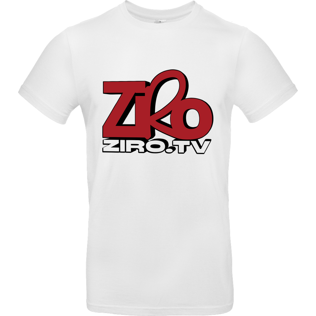 ZiroTV ZiroTV - Logo T-Shirt B&C EXACT 190 - Weiß