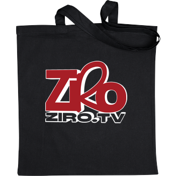 ZiroTV - Logo Stoffbeutel schwarz