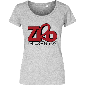 ZiroTV - Logo Damenshirt heather grey