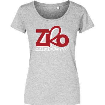 ZiroTV - Logo Damenshirt heather grey