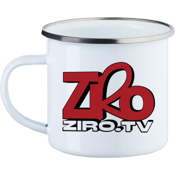 ZiroTV - Logo Emaille Tasse