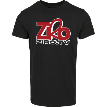 ZiroTV - Logo Hausmarke T-Shirt  - Schwarz