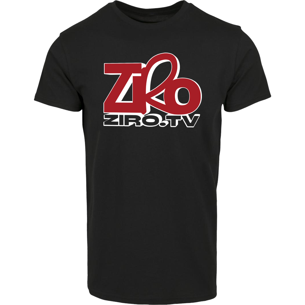 ZiroTV ZiroTV - Logo T-Shirt Hausmarke T-Shirt  - Schwarz