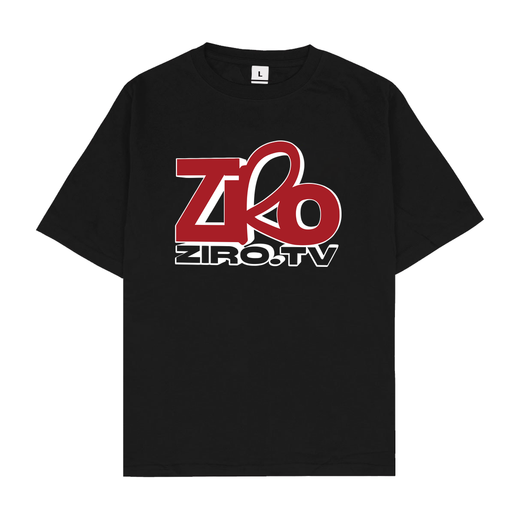 ZiroTV ZiroTV - Logo T-Shirt Oversize T-Shirt - Schwarz