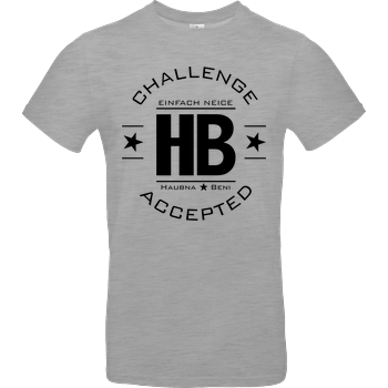 2EpicBuddies - Challenge schwarz B&C EXACT 190 - heather grey