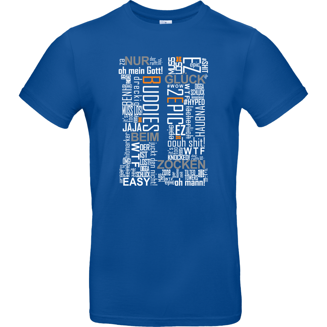 Die Buddies zocken 2EpicBuddies - Cloud T-Shirt B&C EXACT 190 - Royal Blue