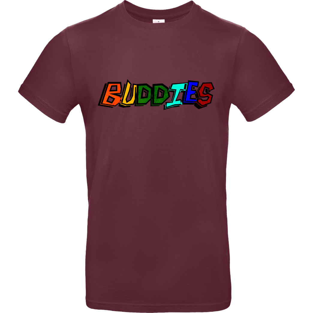 Die Buddies zocken 2EpicBuddies - Colored Logo Big T-Shirt B&C EXACT 190 - Burgundy