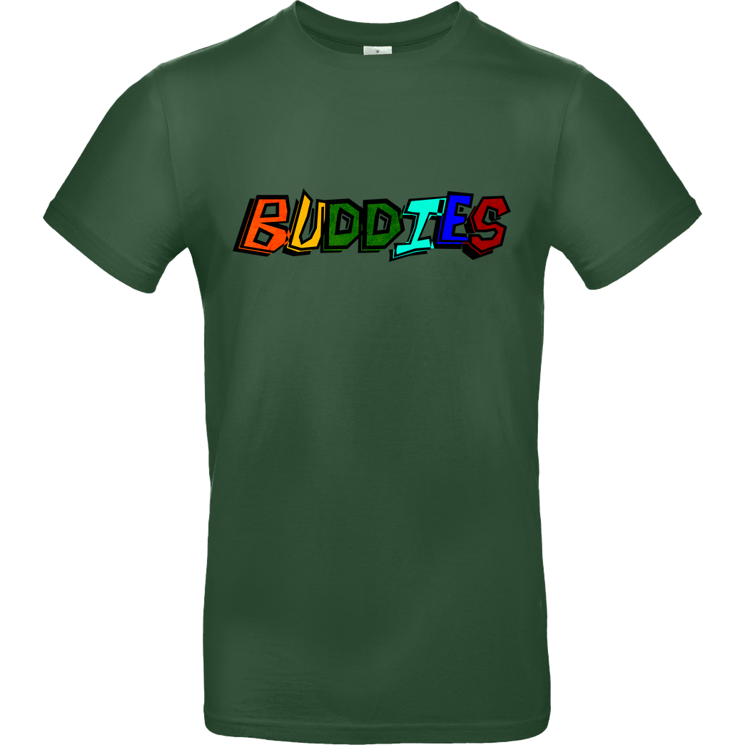 Die Buddies zocken 2EpicBuddies - Colored Logo Big T-Shirt B&C EXACT 190 -  Bottle Green