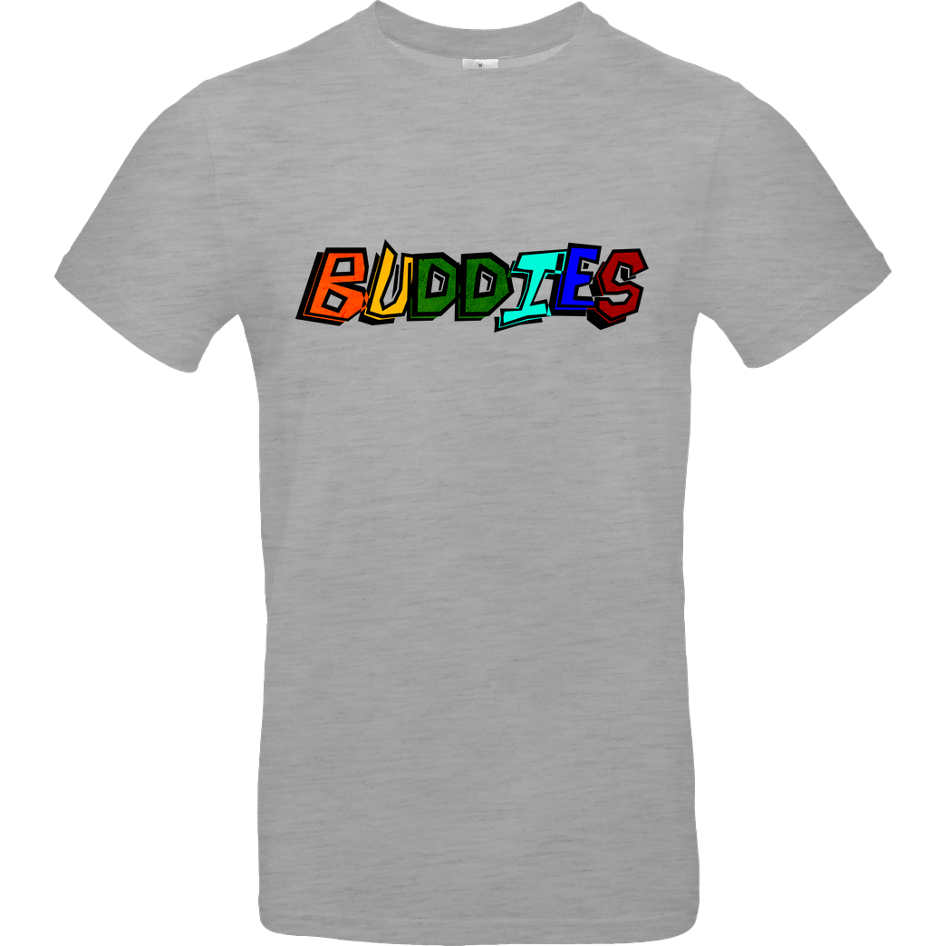 Die Buddies zocken 2EpicBuddies - Colored Logo Big T-Shirt B&C EXACT 190 - heather grey