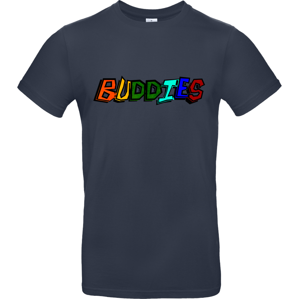 Die Buddies zocken 2EpicBuddies - Colored Logo Big T-Shirt B&C EXACT 190 - Navy