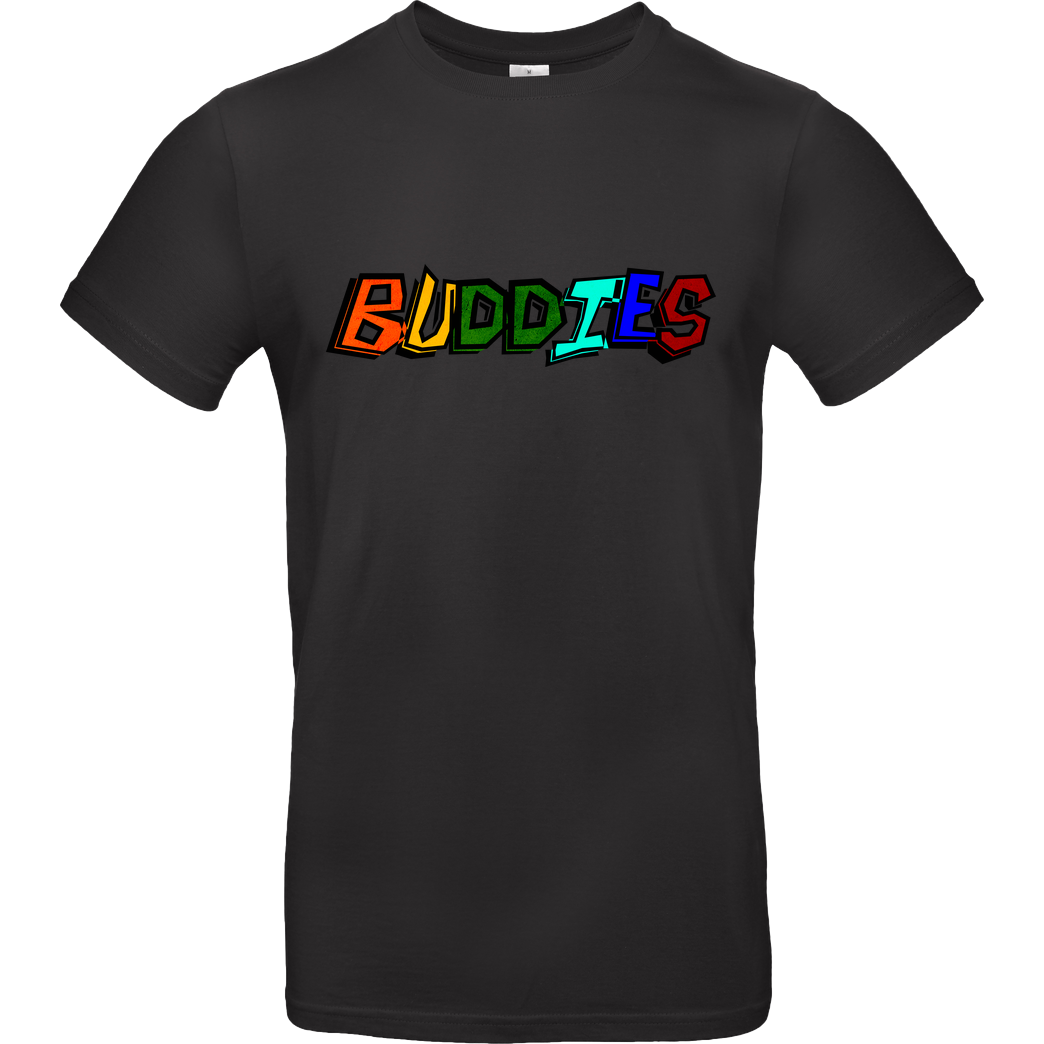 Die Buddies zocken 2EpicBuddies - Colored Logo Big T-Shirt B&C EXACT 190 - Black