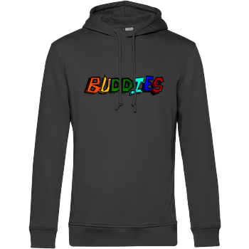 2EpicBuddies - Colored Logo Big B&C HOODED INSPIRE - black