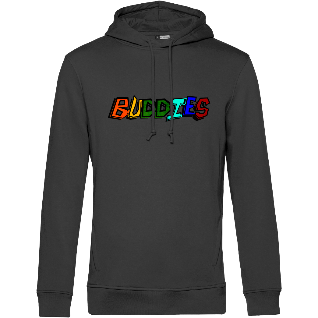 Die Buddies zocken 2EpicBuddies - Colored Logo Big Sweatshirt B&C HOODED INSPIRE - black