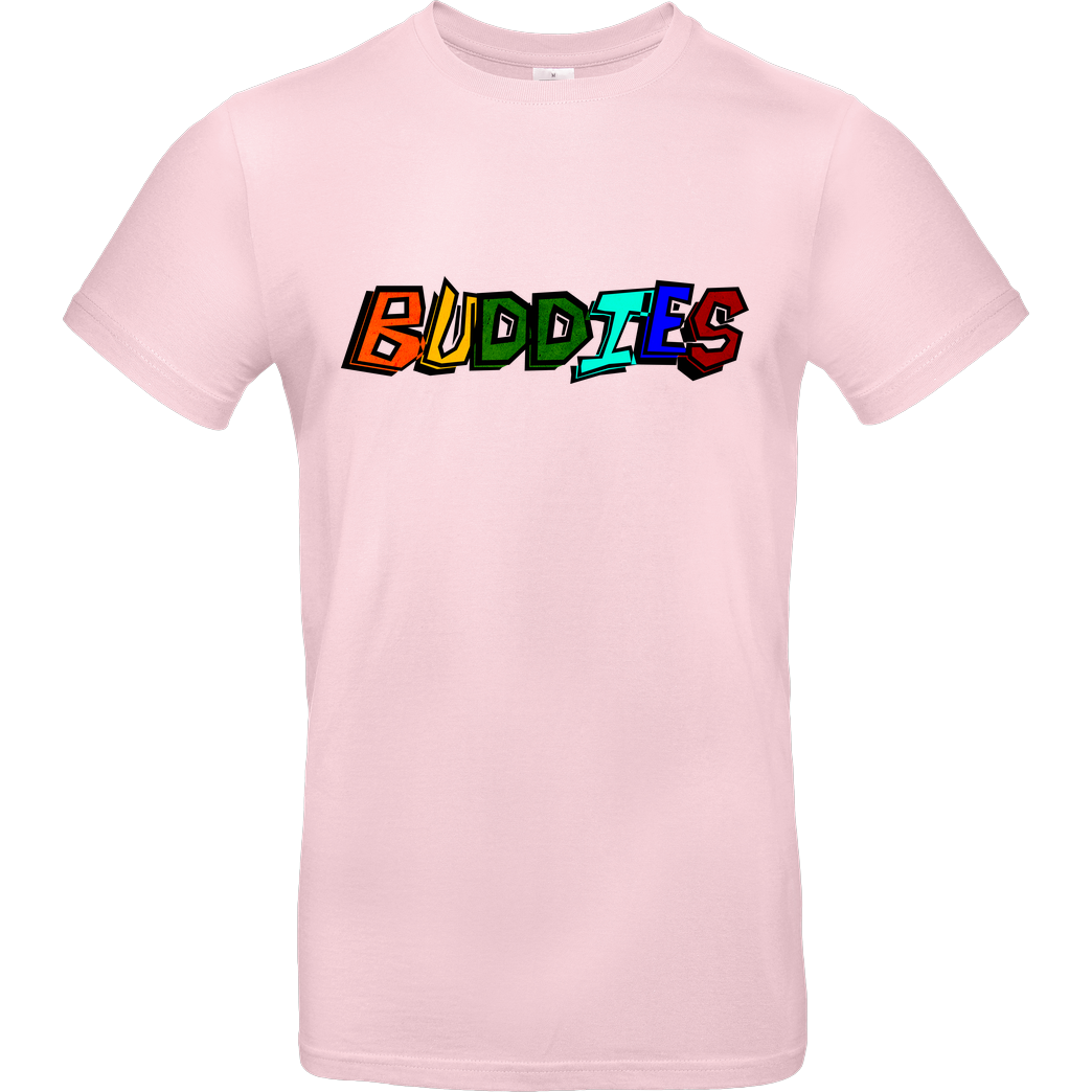 Die Buddies zocken 2EpicBuddies - Colored Logo Big T-Shirt B&C EXACT 190 - Light Pink