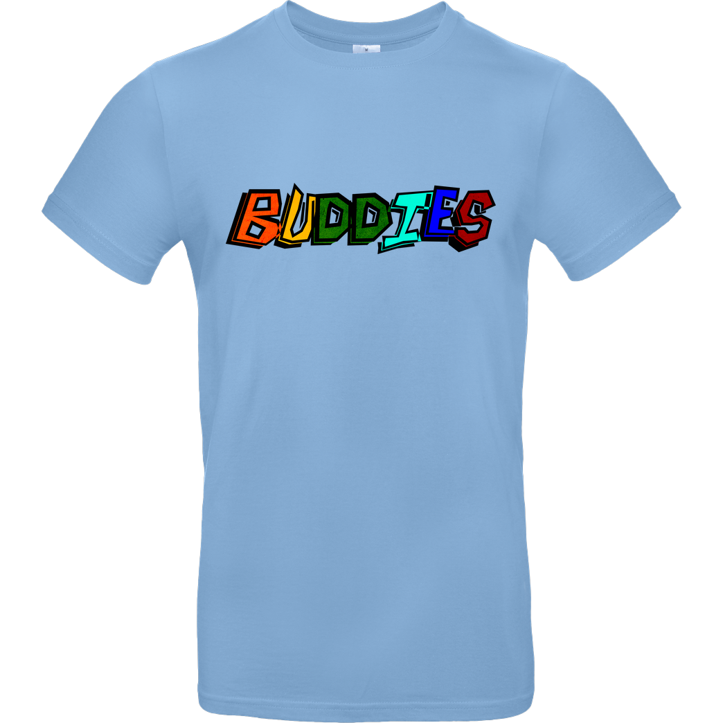 Die Buddies zocken 2EpicBuddies - Colored Logo Big T-Shirt B&C EXACT 190 - Sky Blue