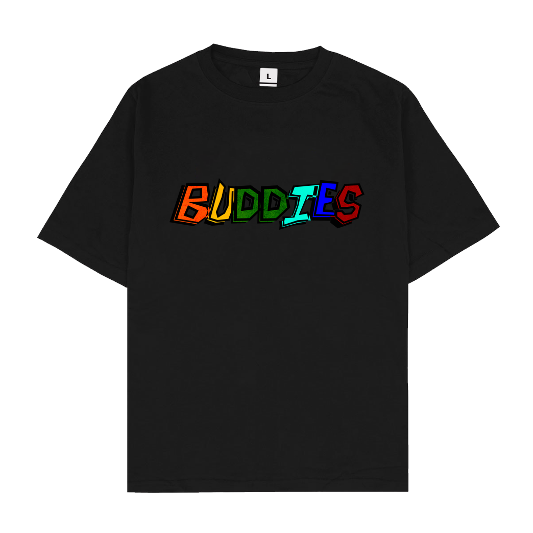 Die Buddies zocken 2EpicBuddies - Colored Logo Big T-Shirt Oversize T-Shirt - Black