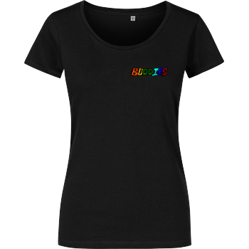 2EpicBuddies - Colored Logo Small Girlshirt schwarz