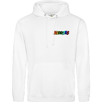 2EpicBuddies - Colored Logo Small JH Hoodie - Weiß