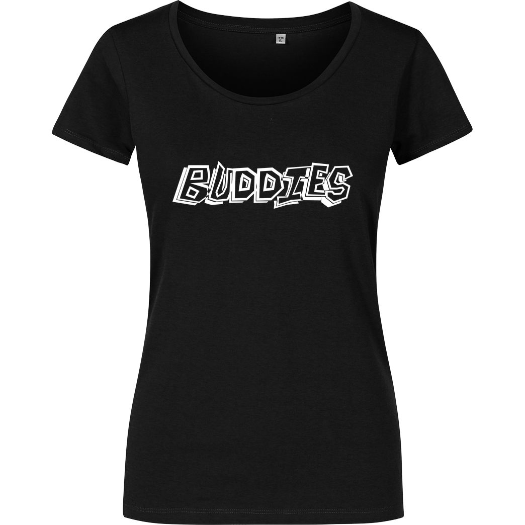 Die Buddies zocken 2EpicBuddies - Logo T-Shirt Girlshirt schwarz