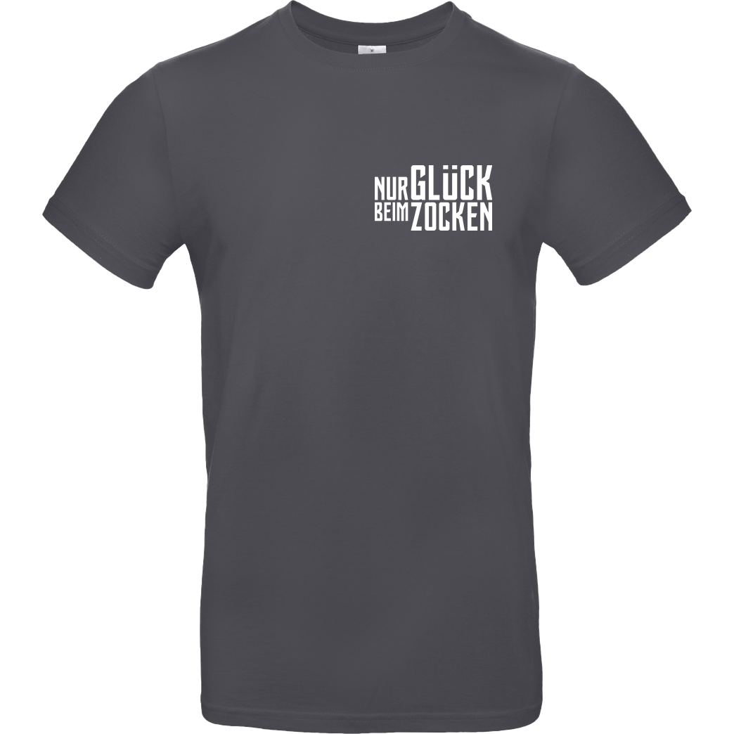 Die Buddies zocken 2EpicBuddies - Nur Glück beim Zocken clean T-Shirt B&C EXACT 190 - Dark Grey
