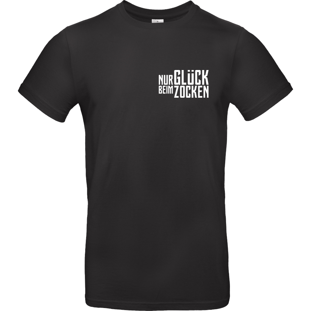 Die Buddies zocken 2EpicBuddies - Nur Glück beim Zocken clean T-Shirt B&C EXACT 190 - Black