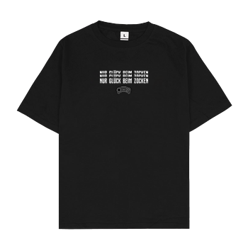 2EpicBuddies - Nur Glück beim Zocken Controller Oversize T-Shirt - Black
