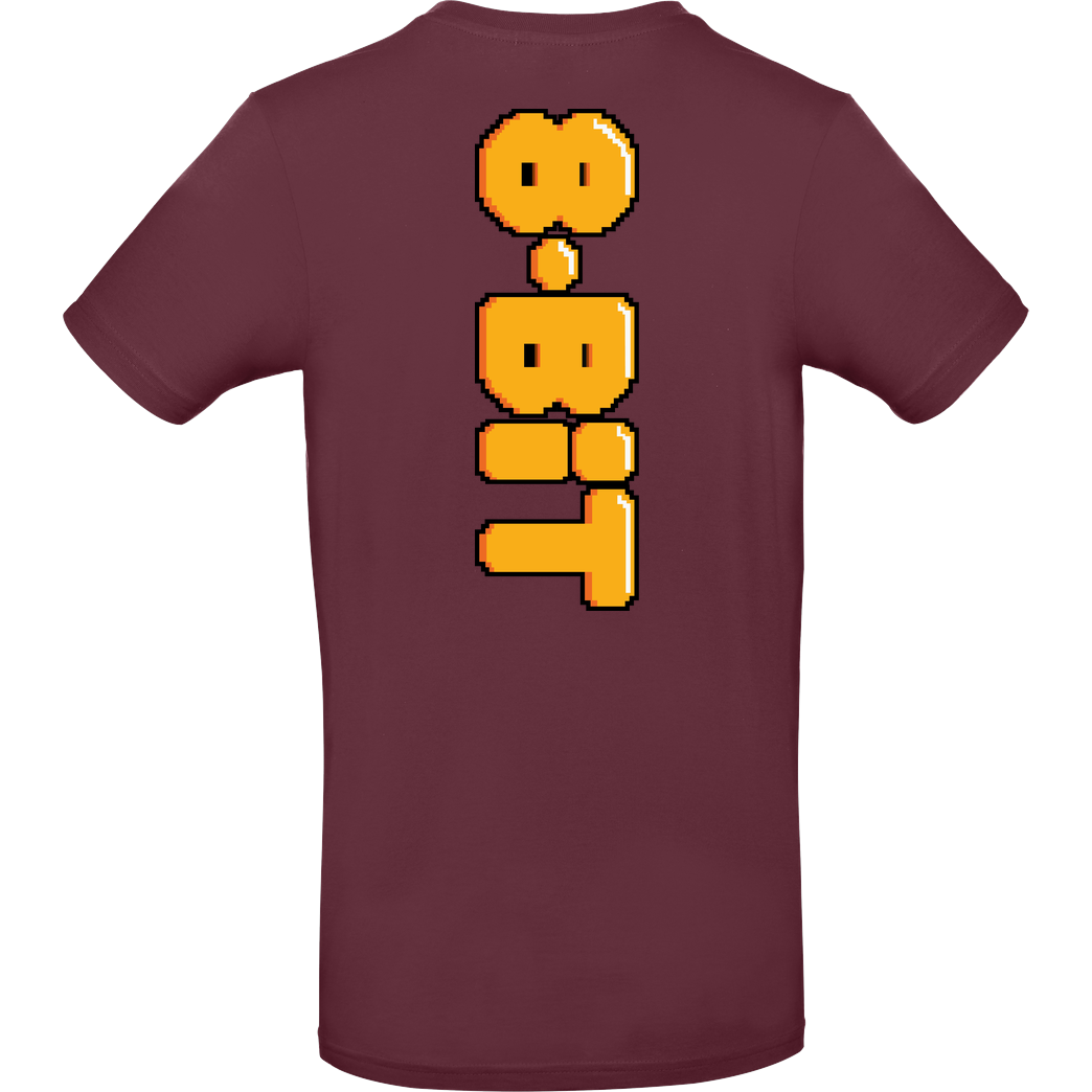 IamHaRa 8-Bit T-Shirt B&C EXACT 190 - Burgundy