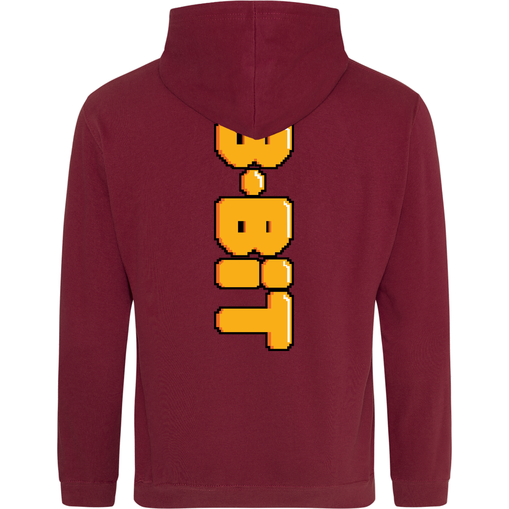 IamHaRa 8-Bit Sweatshirt JH Hoodie - Bordeaux