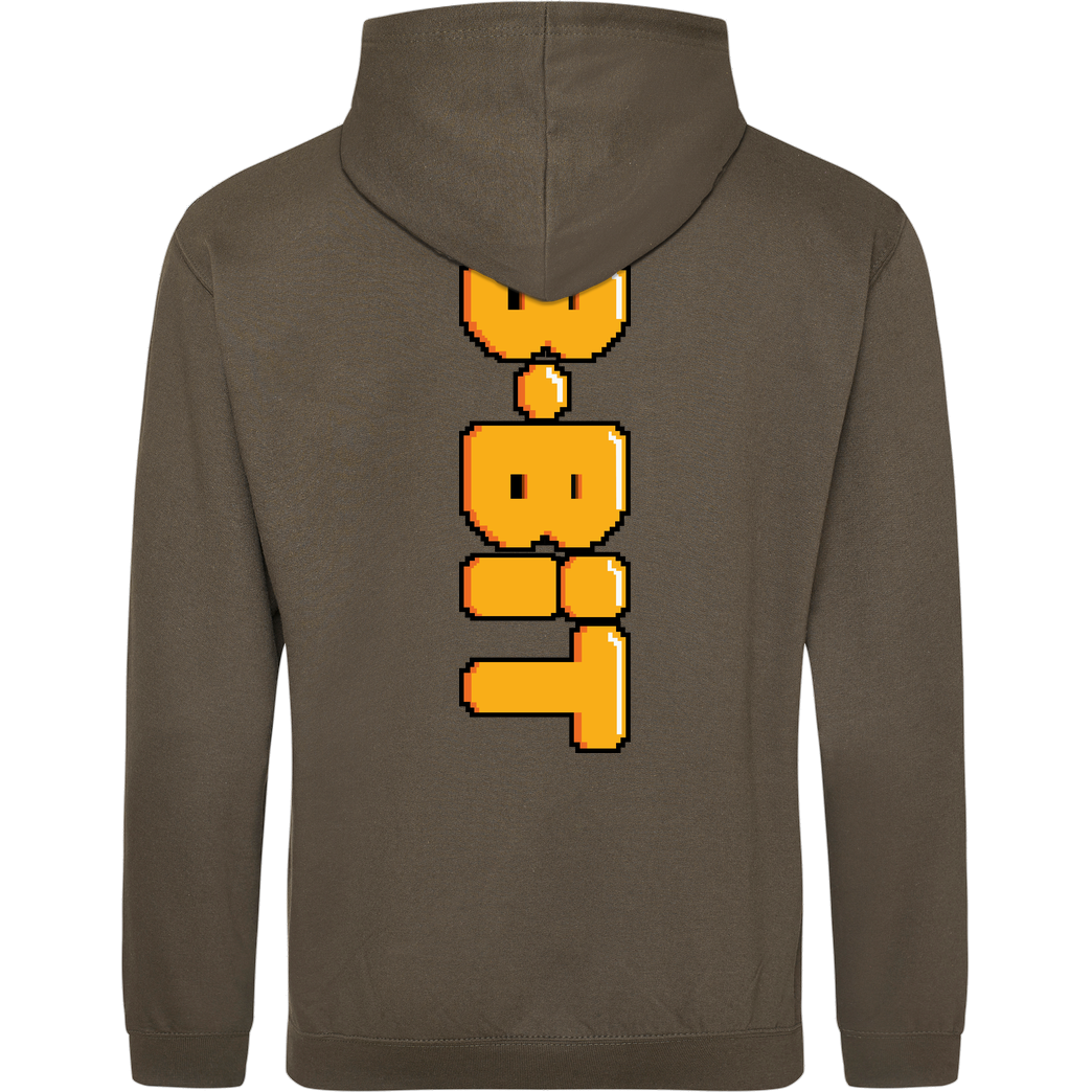 IamHaRa 8-Bit Sweatshirt JH Hoodie - Khaki