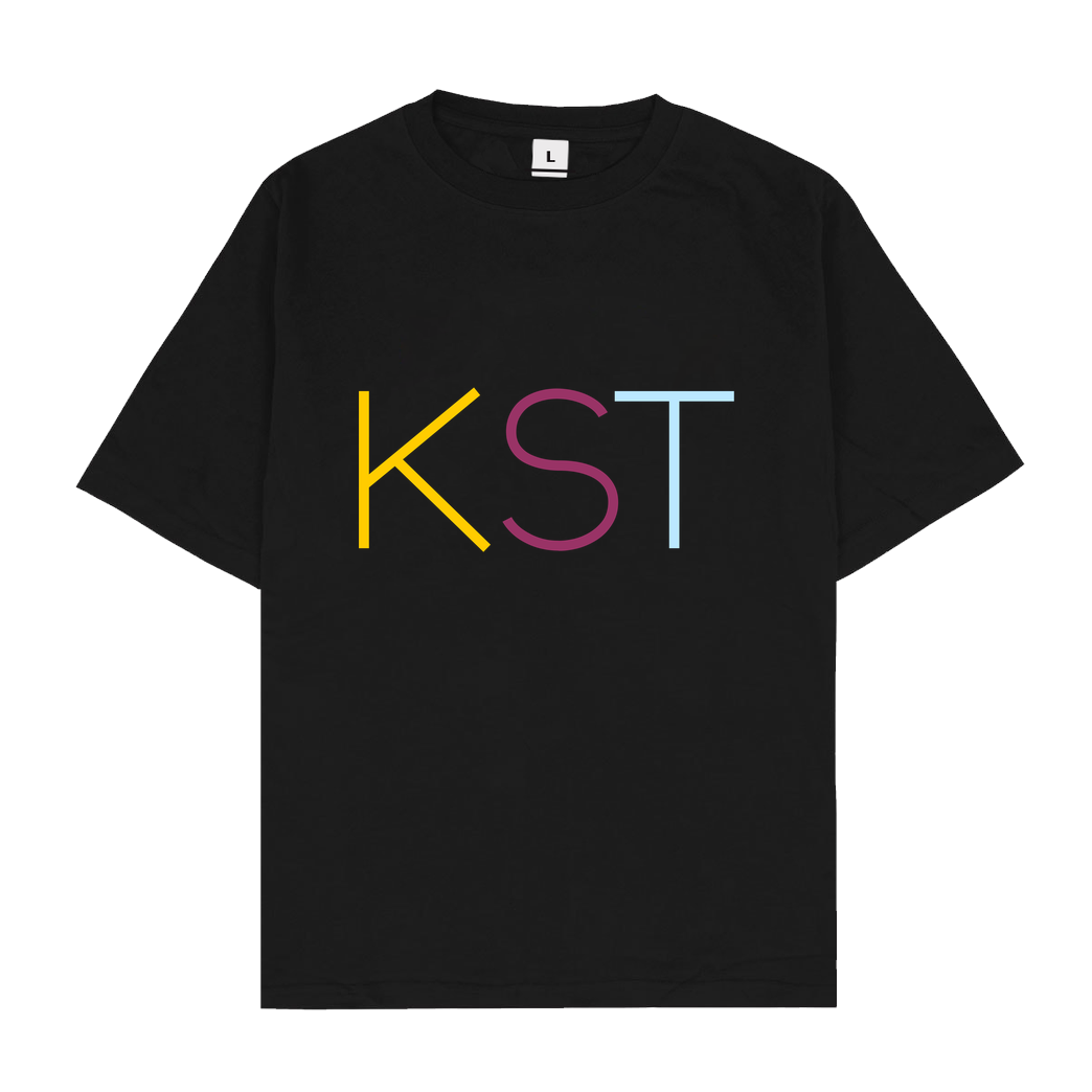 KsTBeats KsTBeats - KST Color T-Shirt Oversize T-Shirt - Black