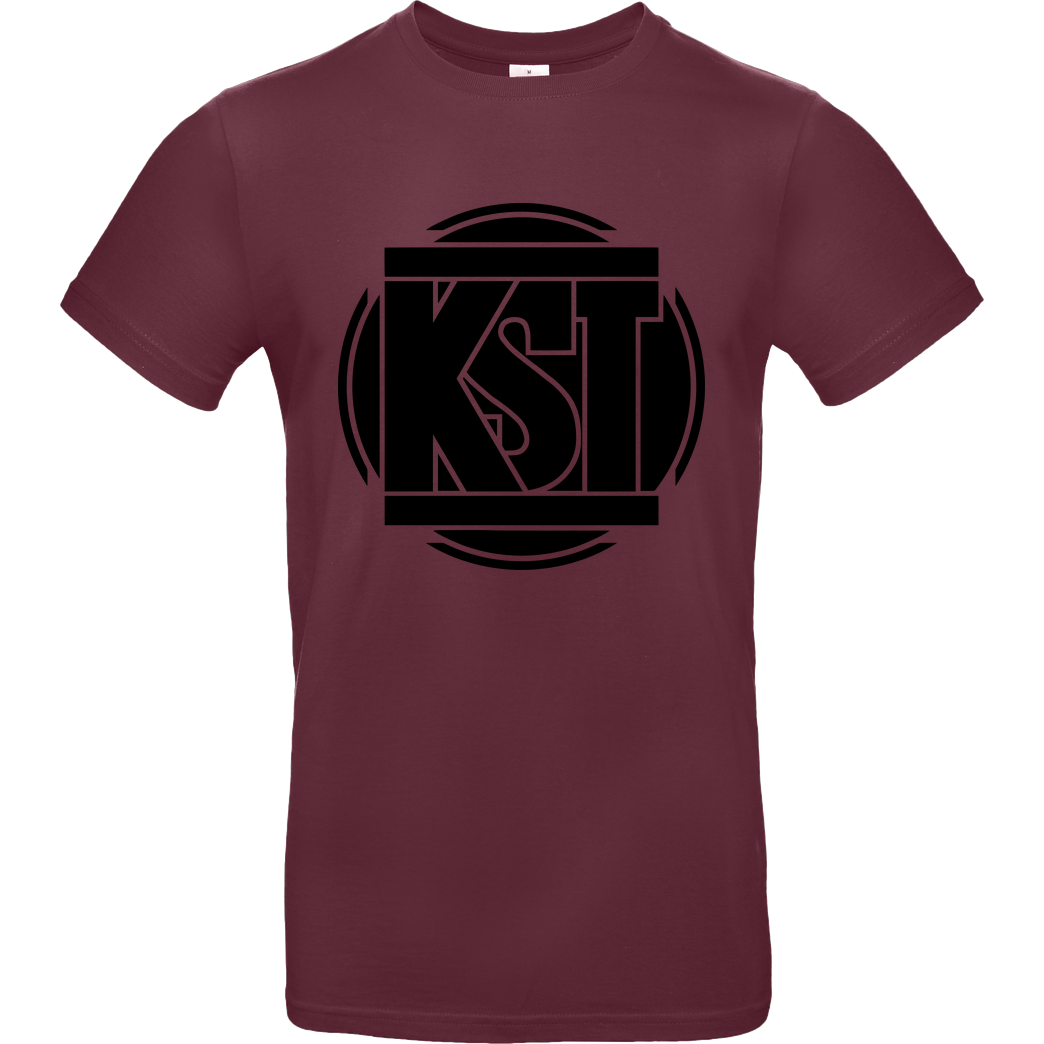KsTBeats KsTBeats - Simple Logo T-Shirt B&C EXACT 190 - Burgundy