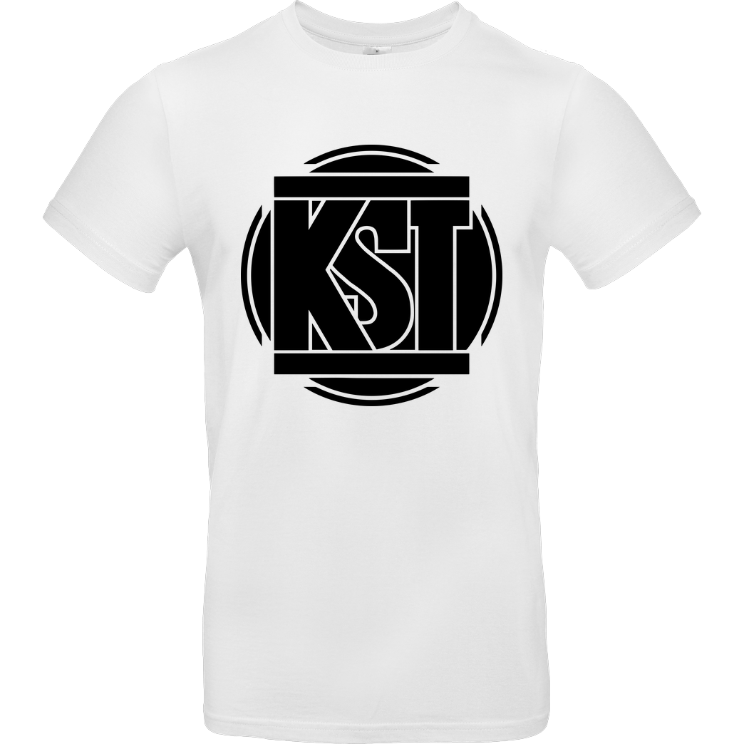 KsTBeats KsTBeats - Simple Logo T-Shirt B&C EXACT 190 -  White