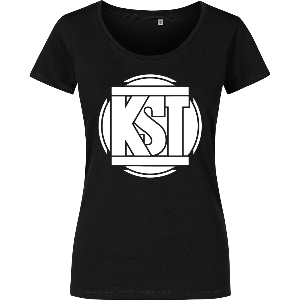 KsTBeats KsTBeats - Simple Logo T-Shirt Girlshirt schwarz