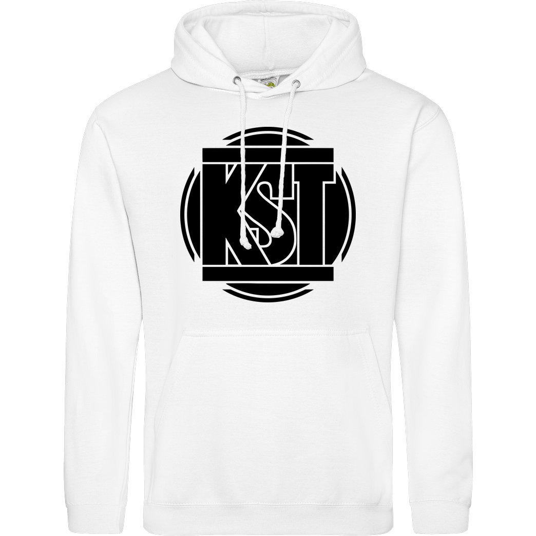 KsTBeats KsTBeats - Simple Logo Sweatshirt JH Hoodie - Weiß