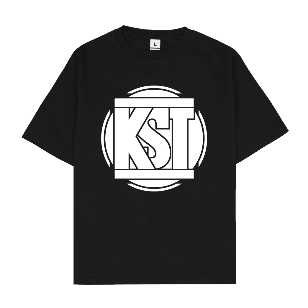 KsTBeats KsTBeats - Simple Logo T-Shirt Oversize T-Shirt - Black