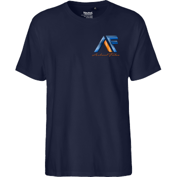 Achsel Folee - Logo Pocket Fairtrade T-Shirt - navy