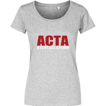 ACTA #tentacleporn Girlshirt heather grey