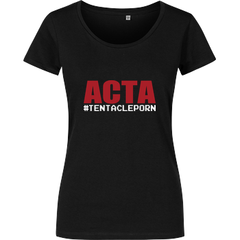 ACTA #tentacleporn Girlshirt schwarz