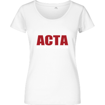 ACTA #tentacleporn Girlshirt weiss