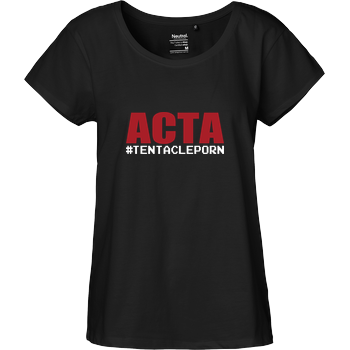 ACTA #tentacleporn Fairtrade Loose Fit Girlie - black