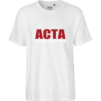 ACTA #tentacleporn Fairtrade T-Shirt - white
