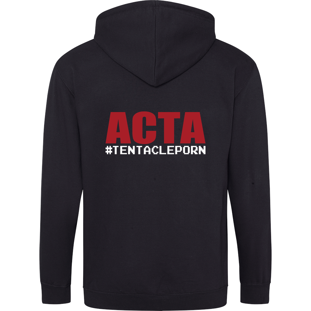 None ACTA #tentacleporn Sweatshirt Hoodiejacke schwarz