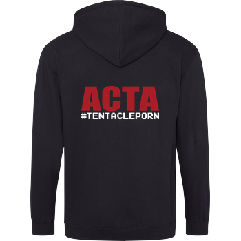 ACTA #tentacleporn Hoodiejacke schwarz