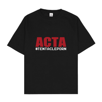 ACTA #tentacleporn Oversize T-Shirt - Black
