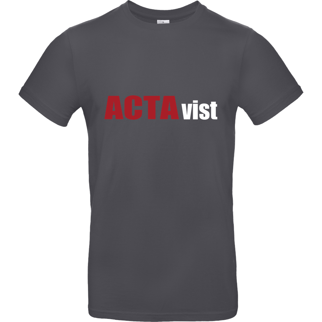None ACTAvist T-Shirt B&C EXACT 190 - Dark Grey