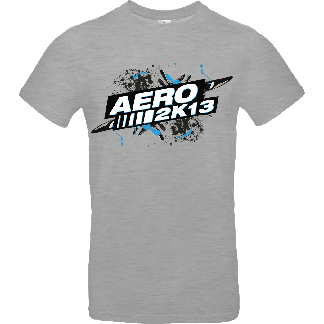 Aero2k13 Aero2k13 - Logo T-Shirt B&C EXACT 190 - heather grey