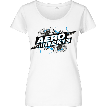 Aero2k13 - Logo Girlshirt weiss