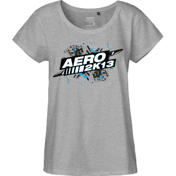Aero2k13 - Logo Fairtrade Loose Fit Girlie - heather grey