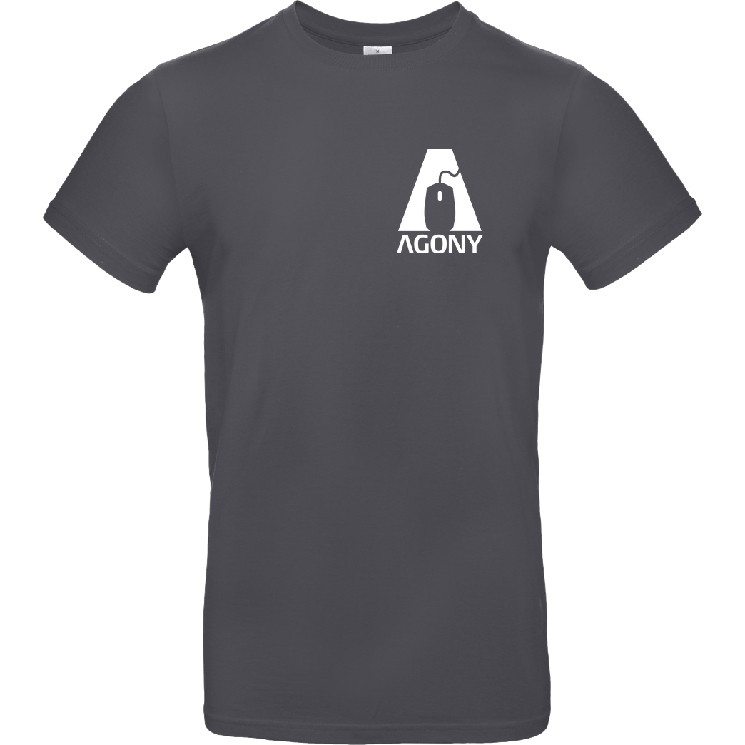 AgOnY Agony - Logo T-Shirt B&C EXACT 190 - Dark Grey
