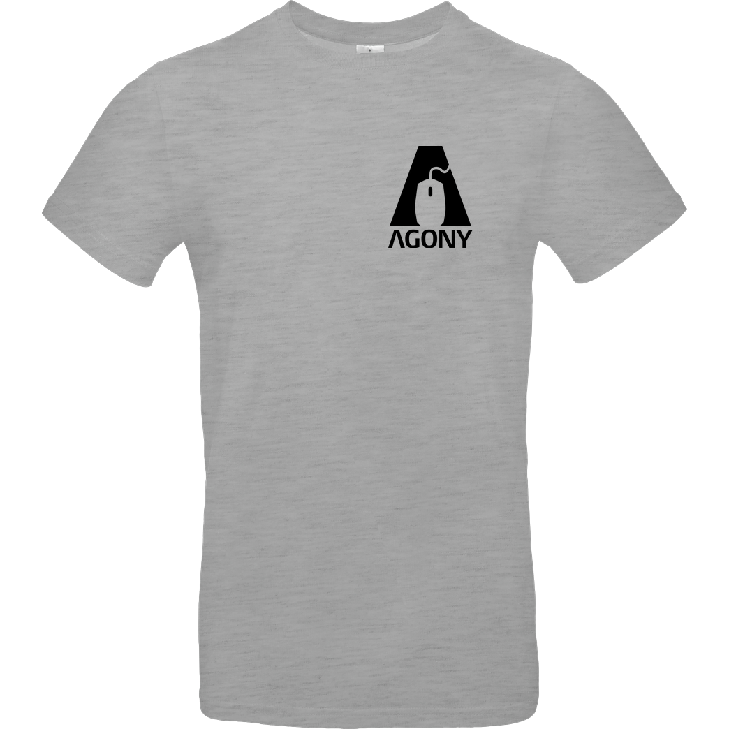 AgOnY Agony - Logo T-Shirt B&C EXACT 190 - heather grey